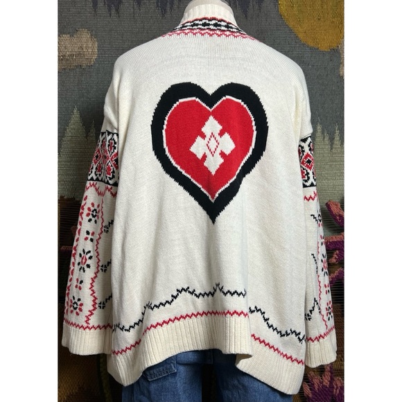 Anthropologie Varsity Cardigan Sweater M - Picture 13 of 16